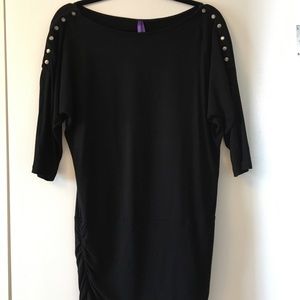 Seraphine Black Snap Down Nursing Shirt